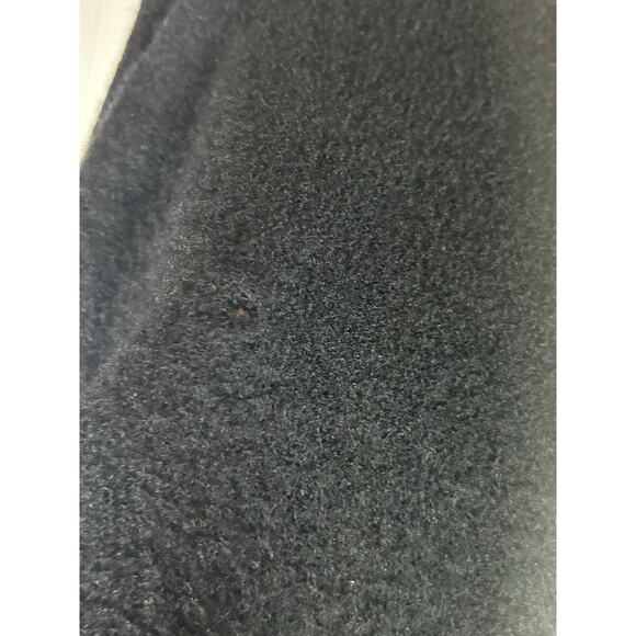 Deane And White 100% Wool  Dark black Button Up Jacket size L 2 small hole new - Picture 9 of 11